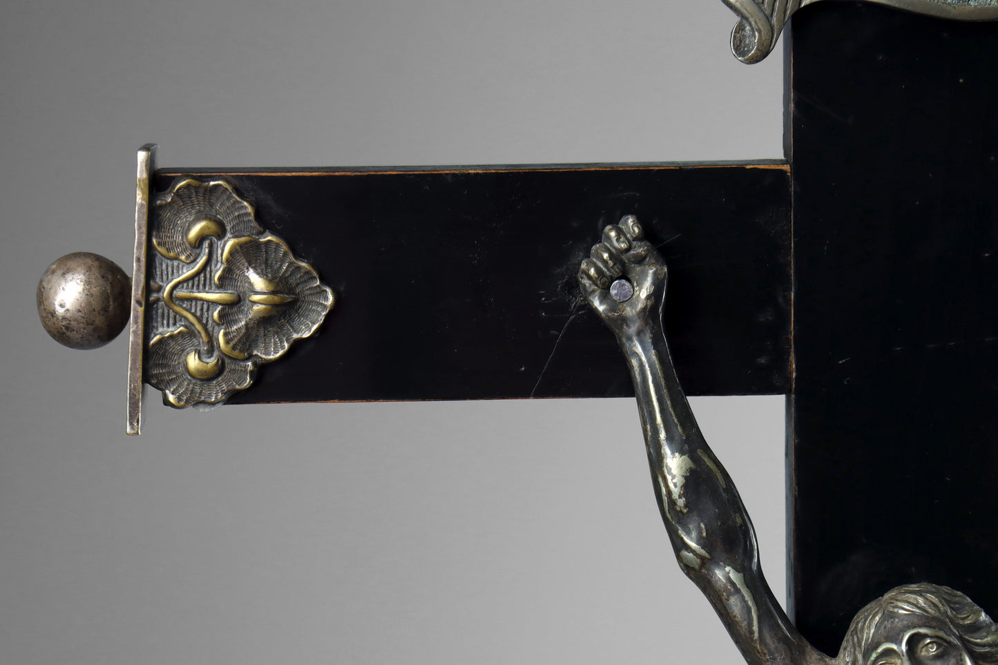 Ebonised Crucifix & Christ