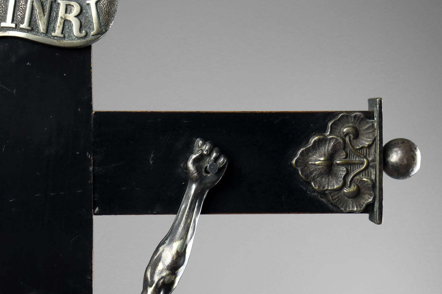 Ebonised Crucifix & Christ