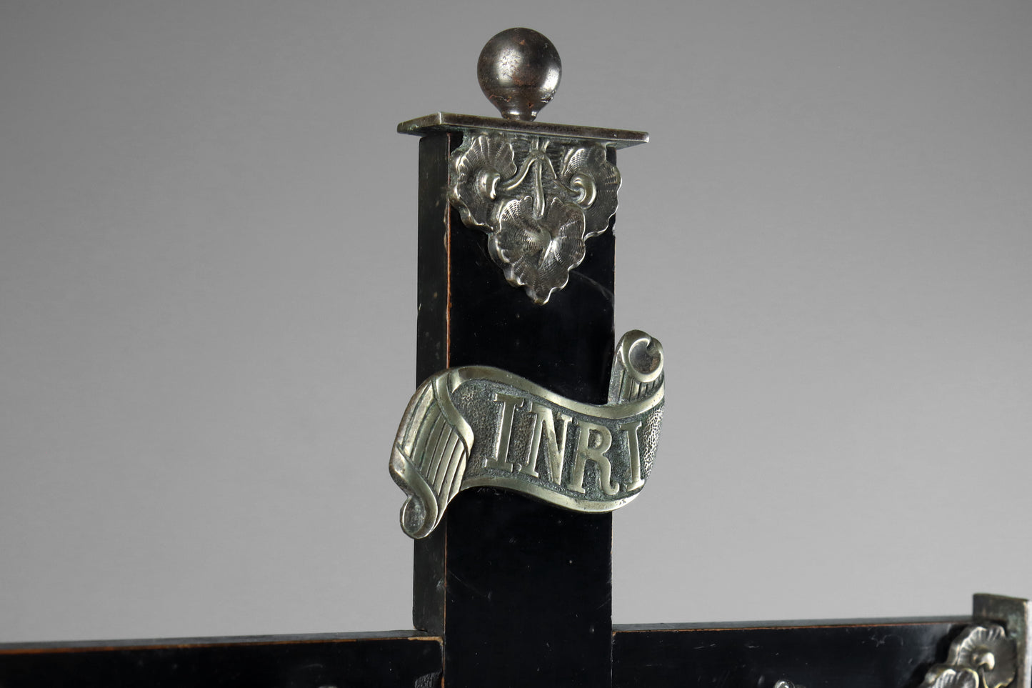 Ebonised Crucifix & Christ