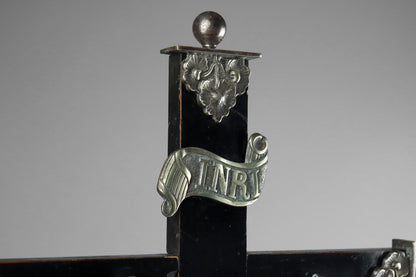 Ebonised Crucifix & Christ