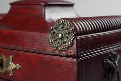 Regency Leather Sewing Box