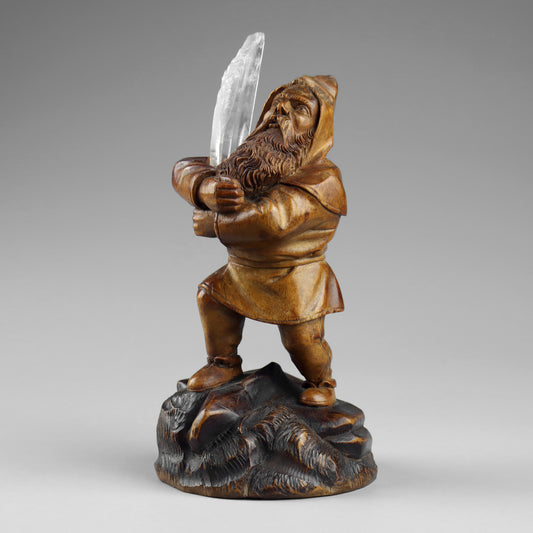 Black Forest Gnome Crystal Miner