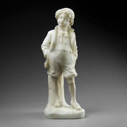 Alabaster Sculpture of a Young Boy