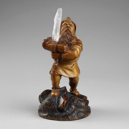 Black Forest Gnome Crystal Miner