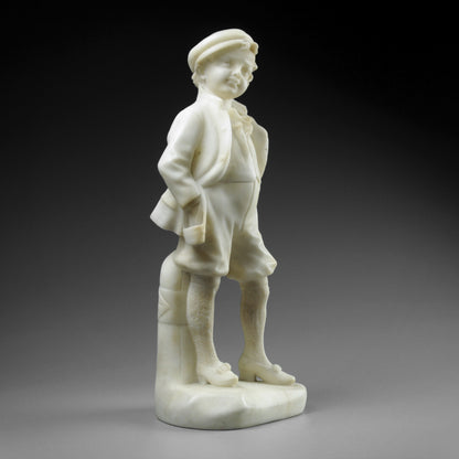 Alabaster Sculpture of a Young Boy