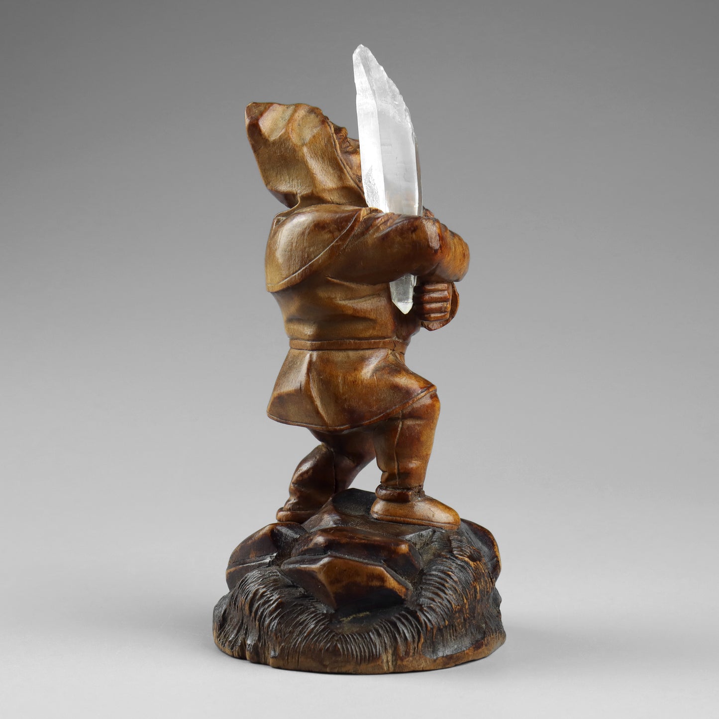 Black Forest Gnome Crystal Miner