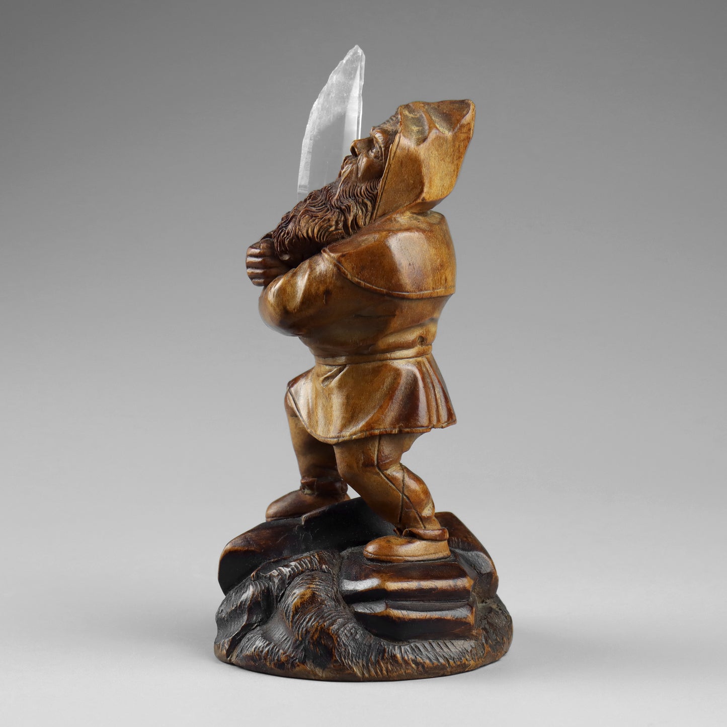 Black Forest Gnome Crystal Miner