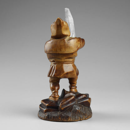 Black Forest Gnome Crystal Miner