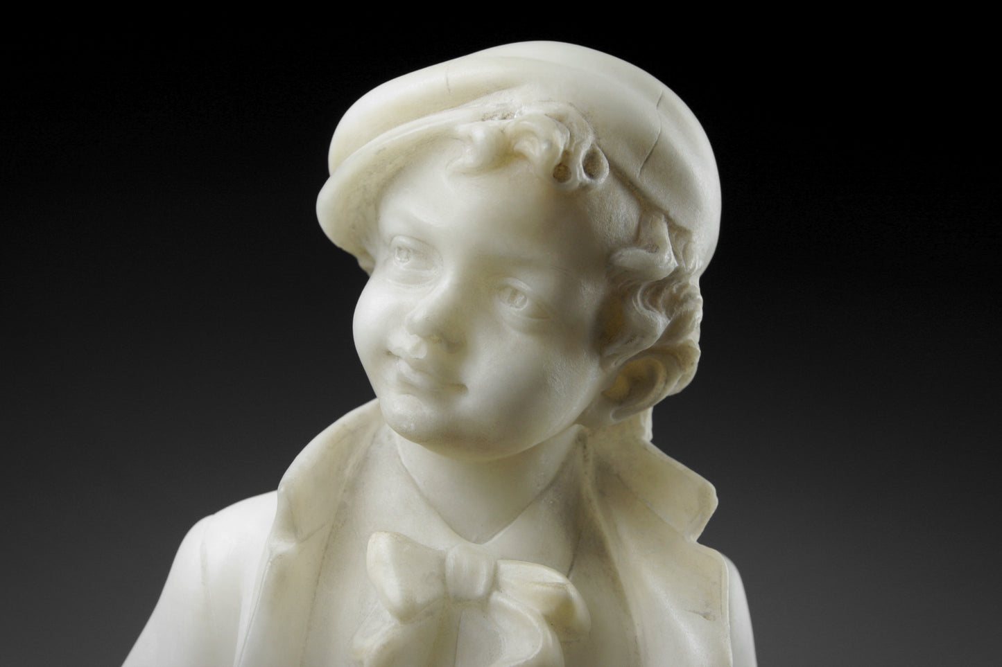 Alabaster Sculpture of a Young Boy