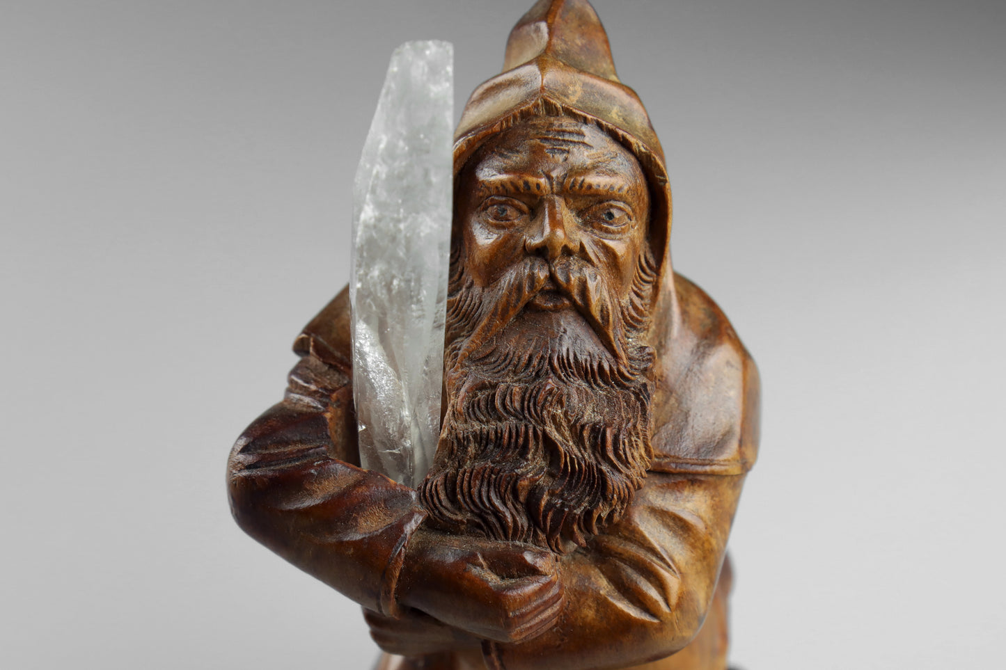 Black Forest Gnome Crystal Miner
