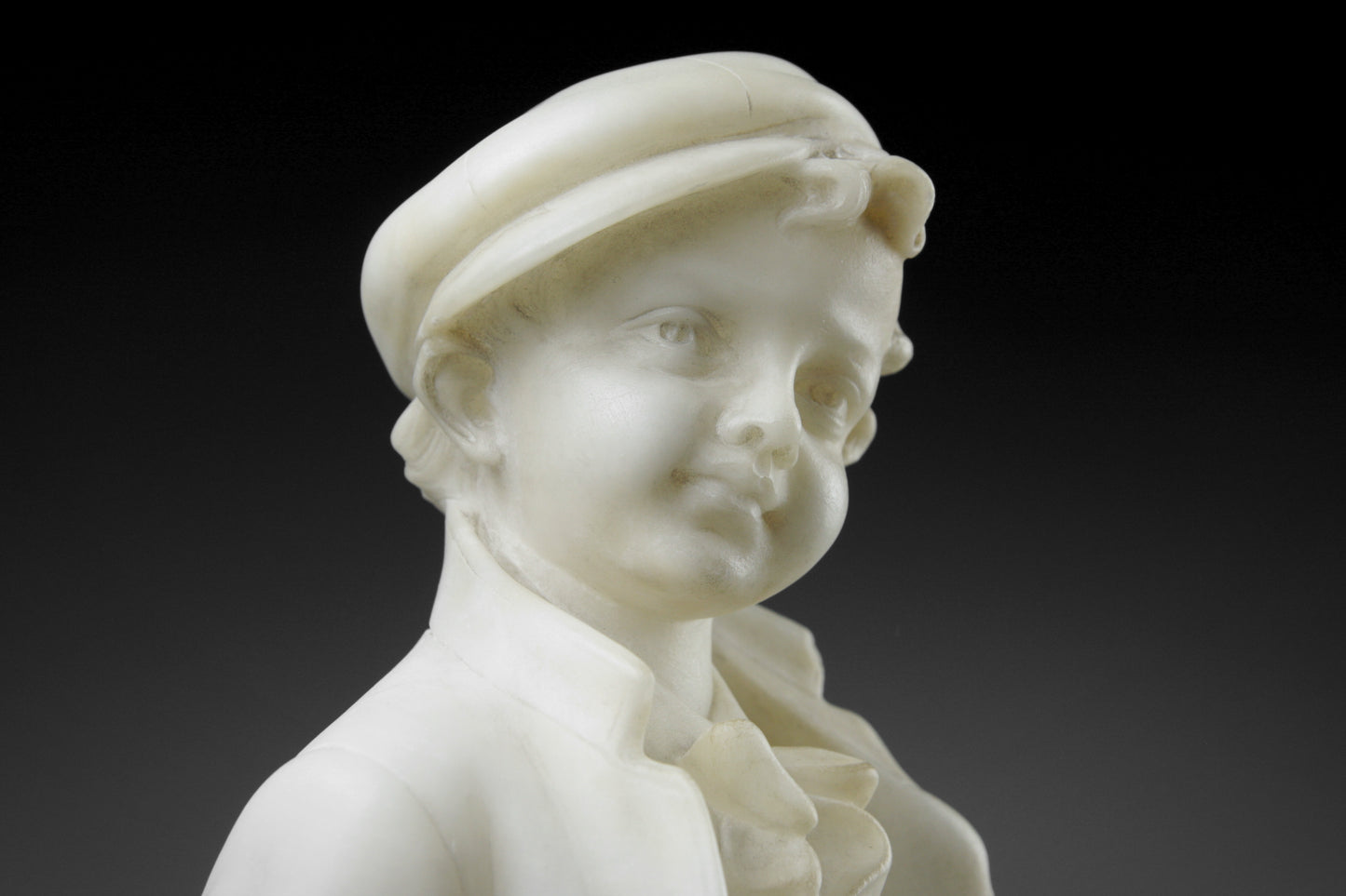 Alabaster Sculpture of a Young Boy