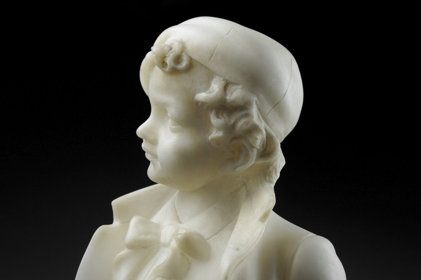 Alabaster Sculpture of a Young Boy