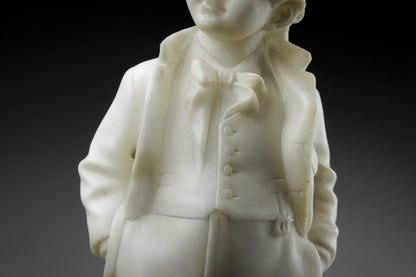 Alabaster Sculpture of a Young Boy