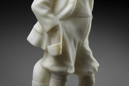 Alabaster Sculpture of a Young Boy