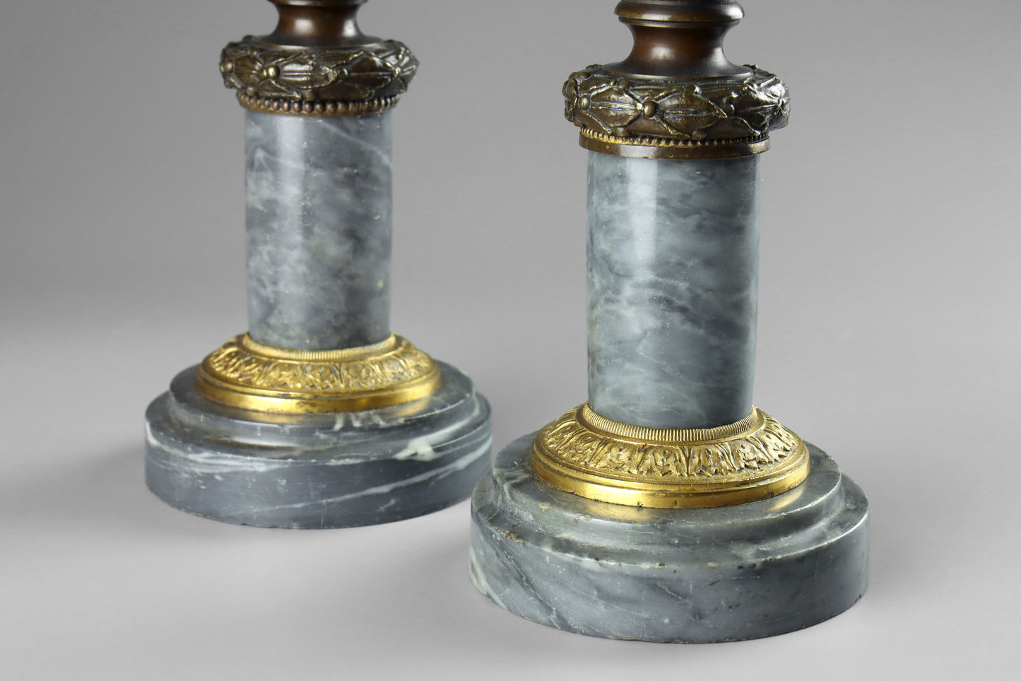 Bronze Busts of Voltaire and Rousseau