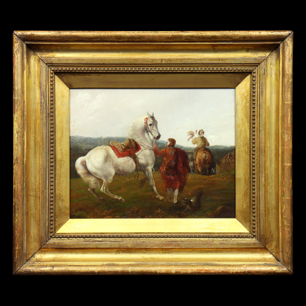 Falconer and Startled Horse