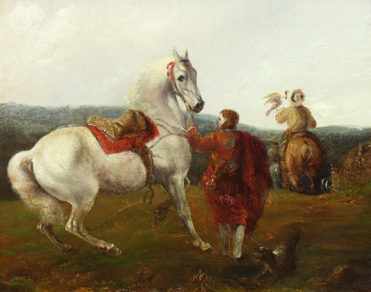Falconer and Startled Horse