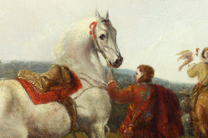 Falconer and Startled Horse