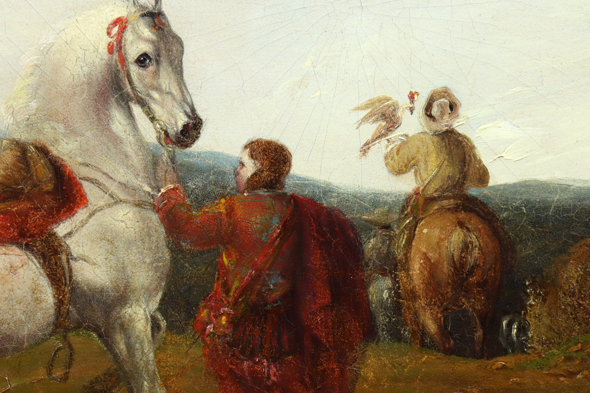 Falconer and Startled Horse