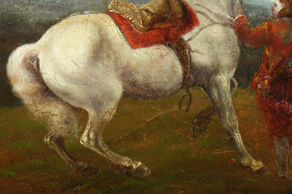 Falconer and Startled Horse