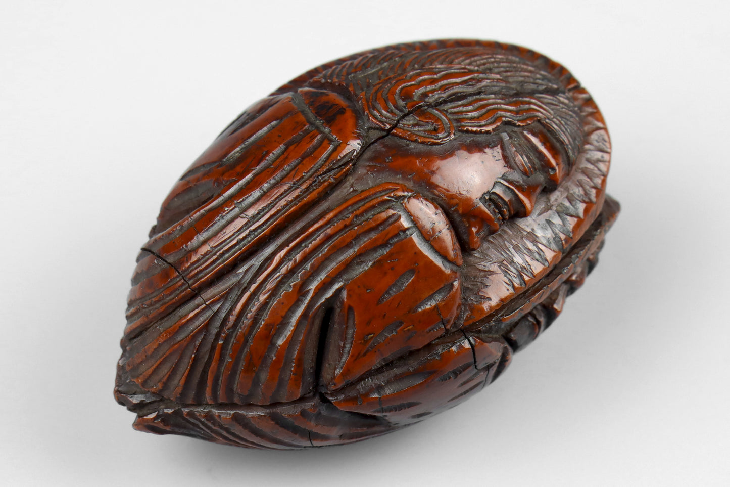 Coquilla Nut Snuff Flask