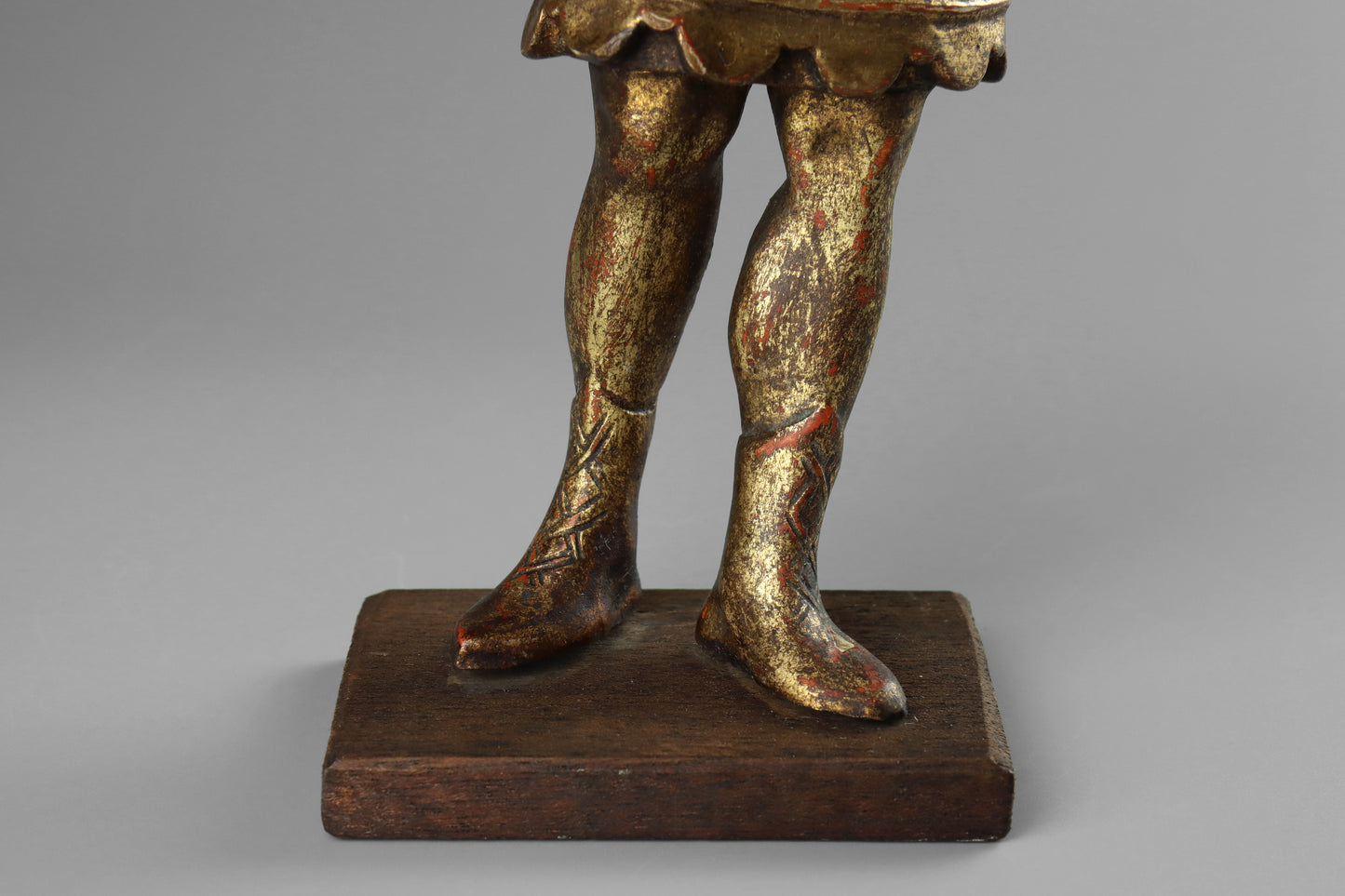 Carved Gilt Wood Roman Soldiers