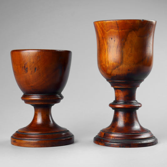 Two Georgian Turned Goblets