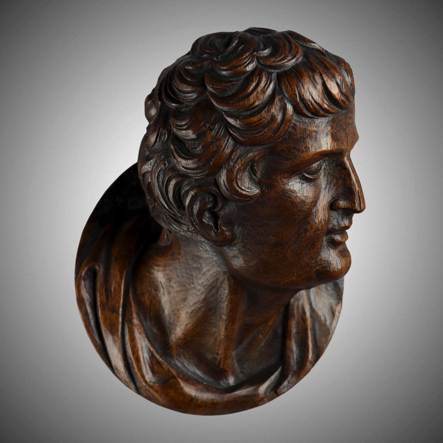 Carved Roundel of Neoclassical Man