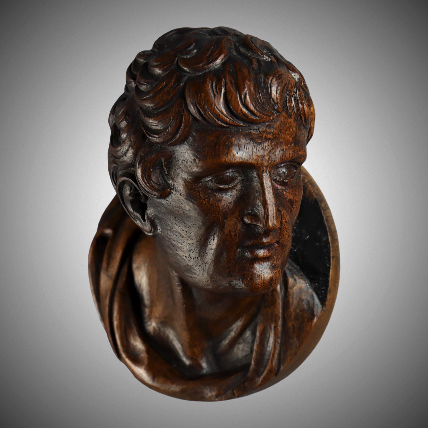 Carved Roundel of Neoclassical Man