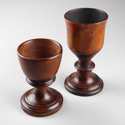 Two Georgian Turned Goblets