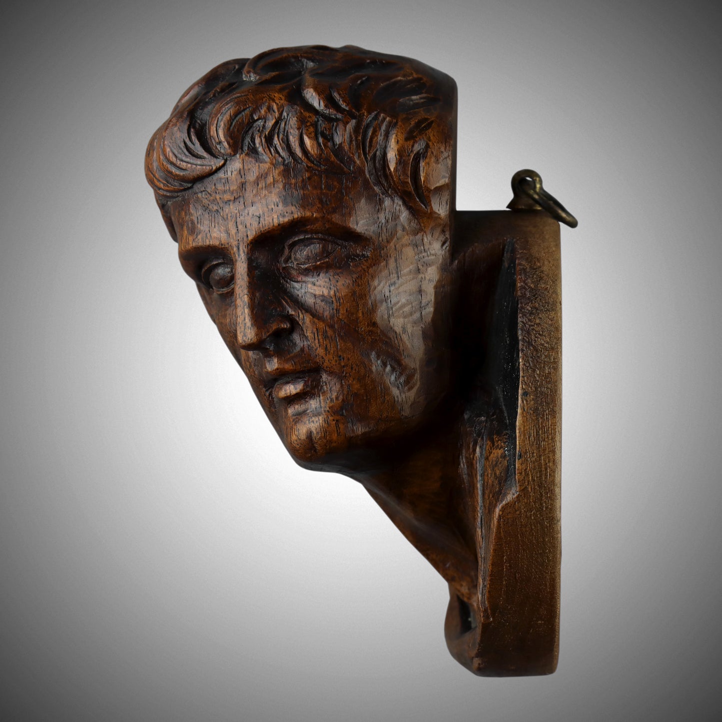 Carved Roundel of Neoclassical Man