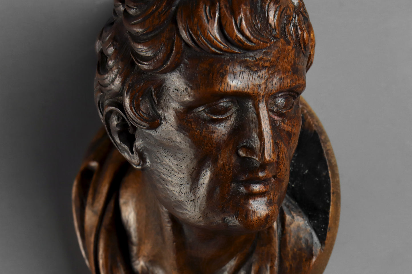 Carved Roundel of Neoclassical Man