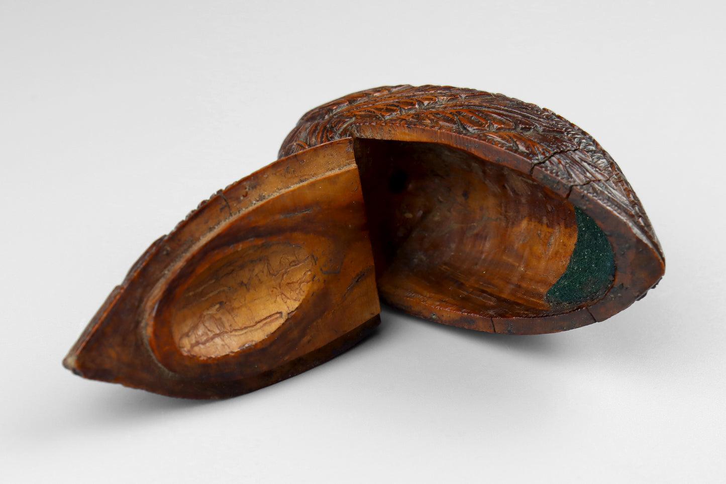 Coquilla Nut Snuff Box