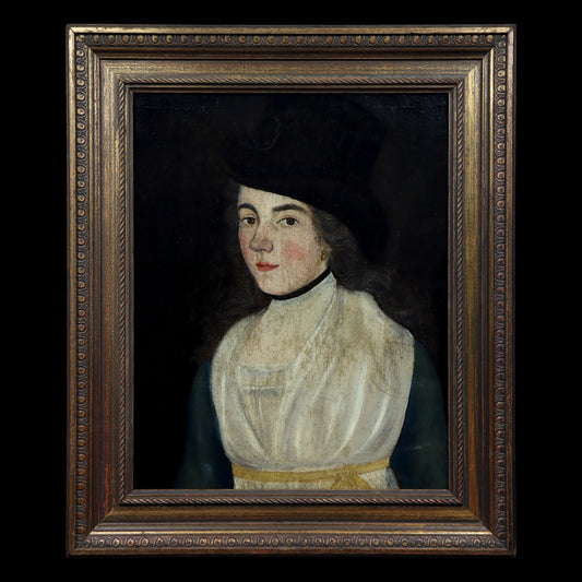 Folk Art Portrait of a Lady