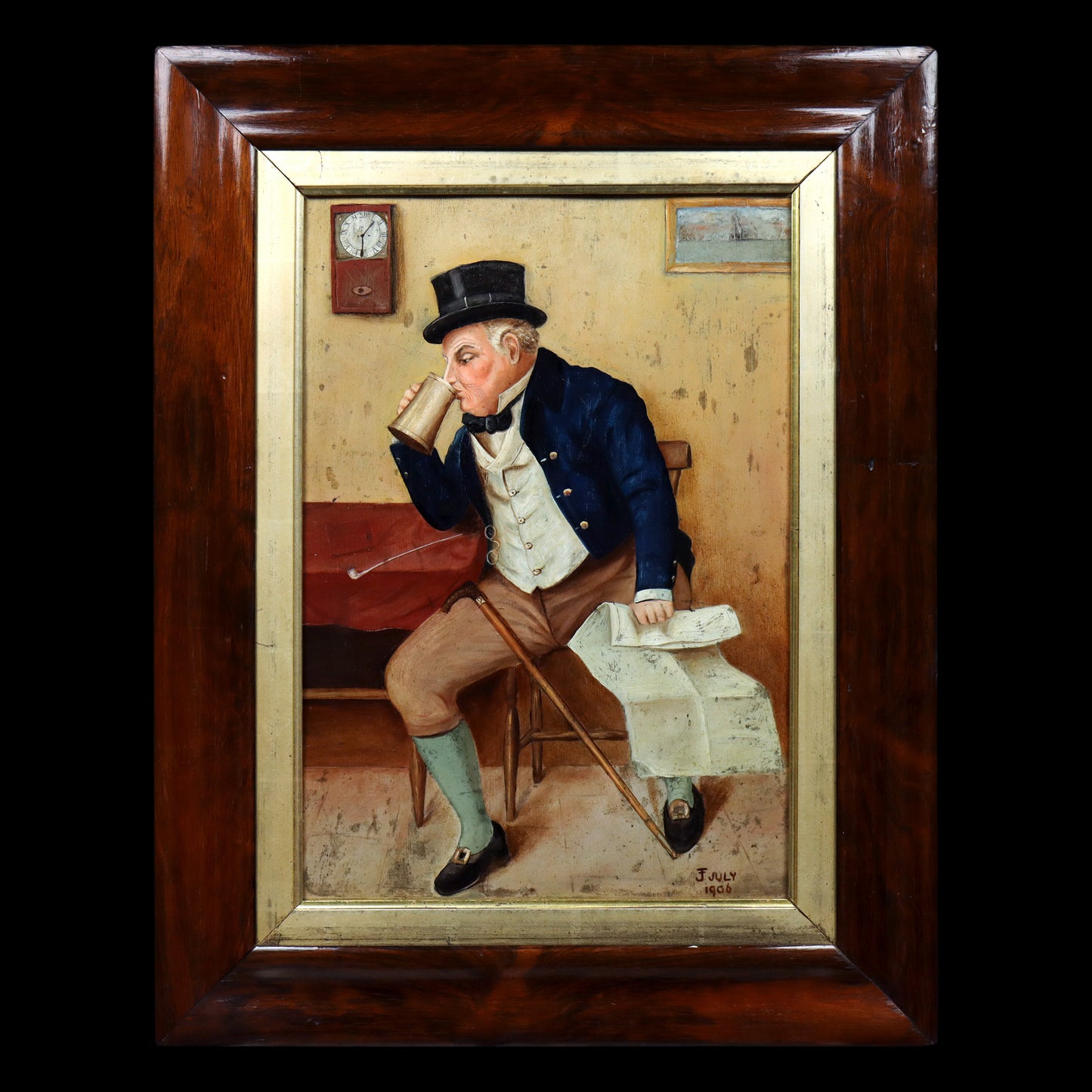Naïve Portrait of a Gentleman