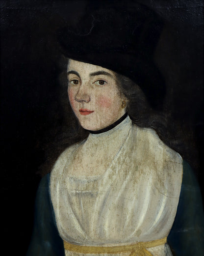 Folk Art Portrait of a Lady