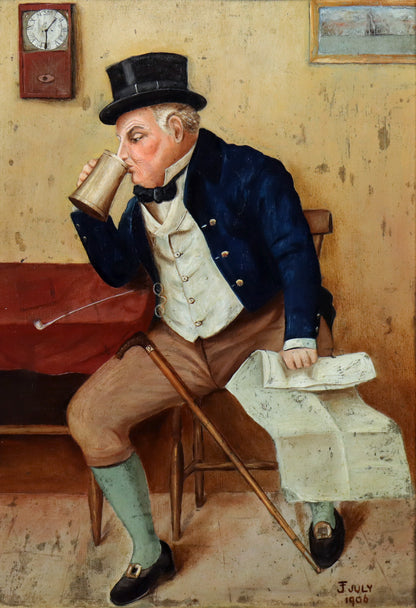 Naïve Portrait of a Gentleman