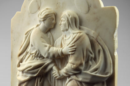 Marble Relief of The Visitation