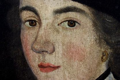 Folk Art Portrait of a Lady