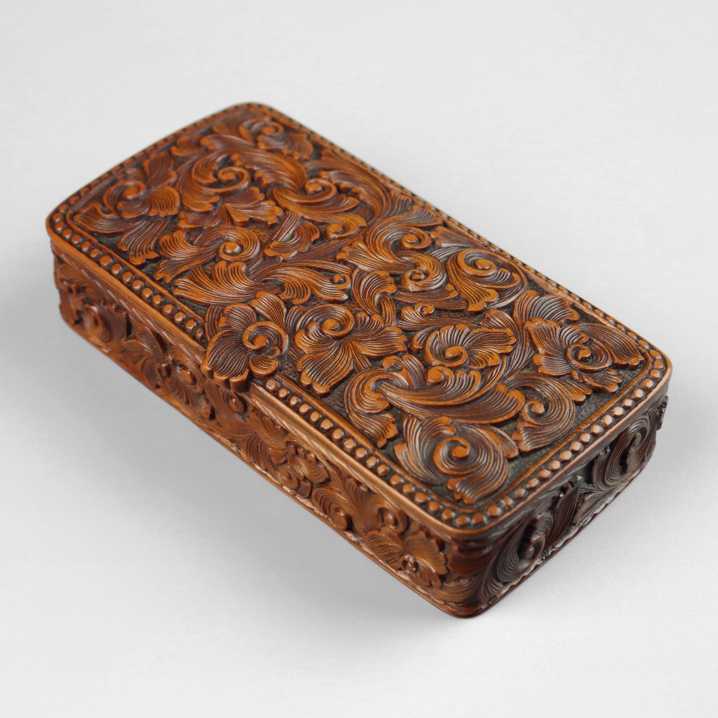 Norwegian Carved Snuff Box
