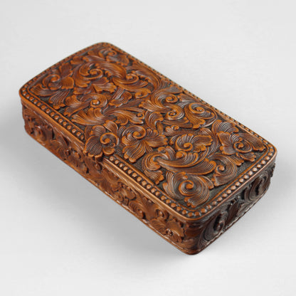 Norwegian Carved Snuff Box