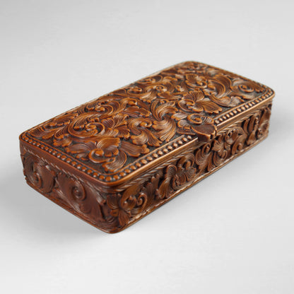 Norwegian Carved Snuff Box