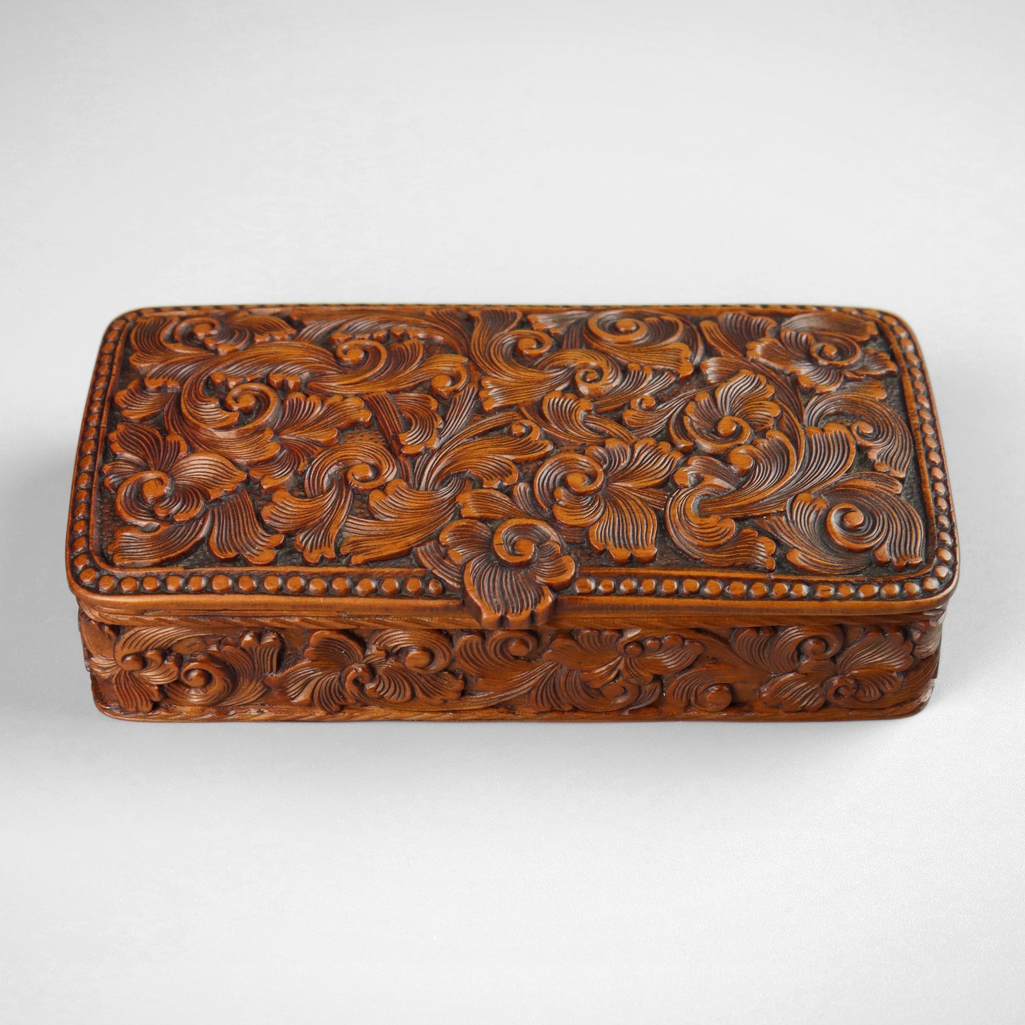 Norwegian Carved Snuff Box