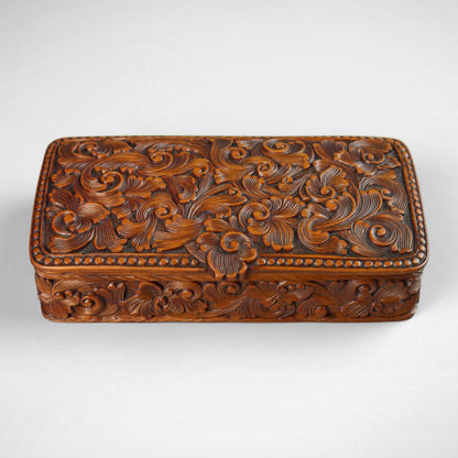 Norwegian Carved Snuff Box