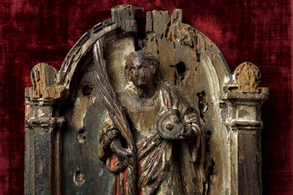 Carved Relief of Saint Lucy