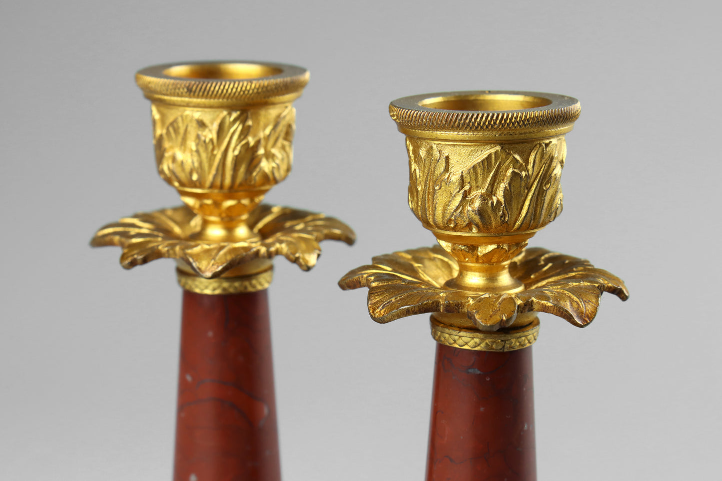 Rouge Marble Candlesticks