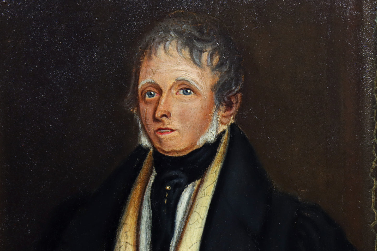 Folk Art Portrait of a One Legged Gentleman