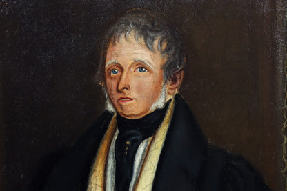 Folk Art Portrait of a One Legged Gentleman