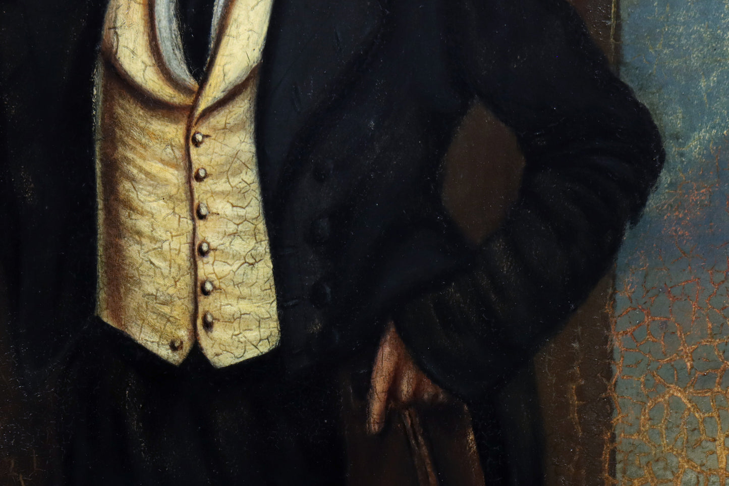 Folk Art Portrait of a One Legged Gentleman