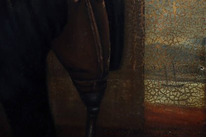 Folk Art Portrait of a One Legged Gentleman